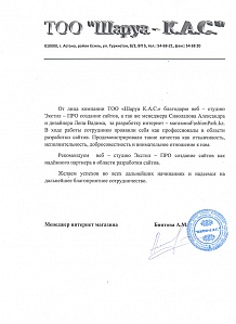 В ходе работы сотрудники проявили себя как профессионалы в области разработки сайтов